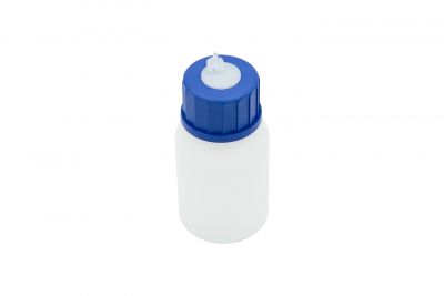 Einsatz mit Schraubverschluss + Saugrohr, Schlaucholive 2,4mm und 100 ml-Flasche
